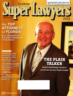 Mr. Studenberg has been selected for inclusion in Florida Super Lawyers–Rising Stars Edition 2010